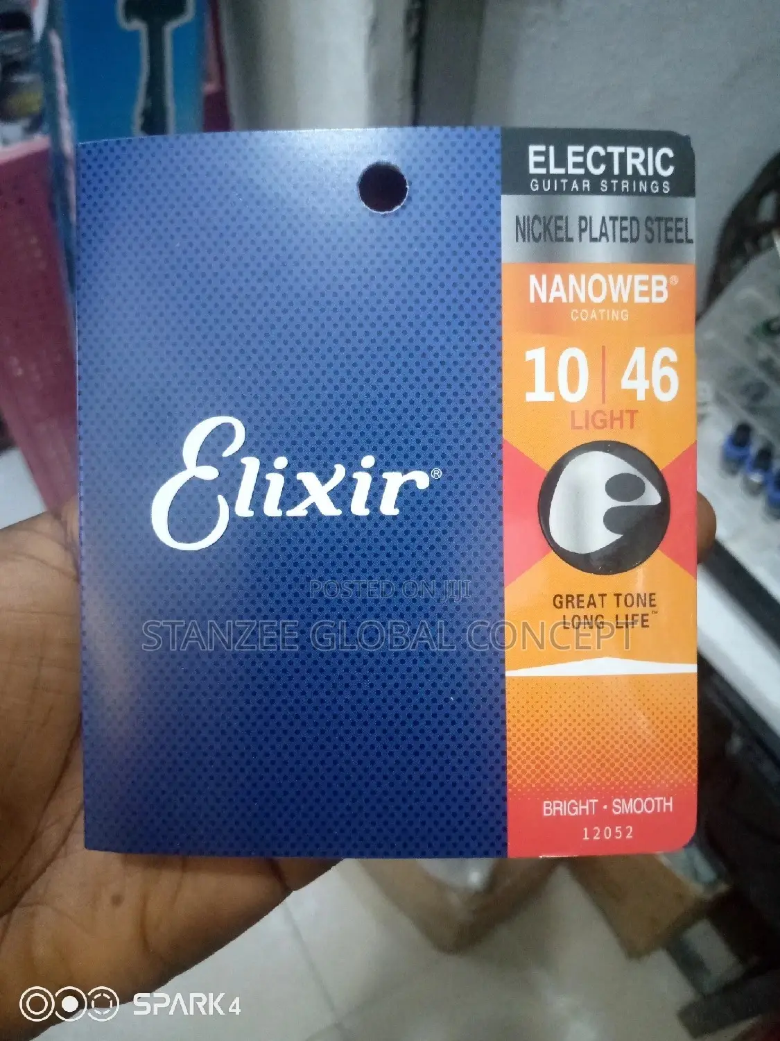 Elixir Nanoweb Nickel Wound 10-46 Electric Guitar Strings