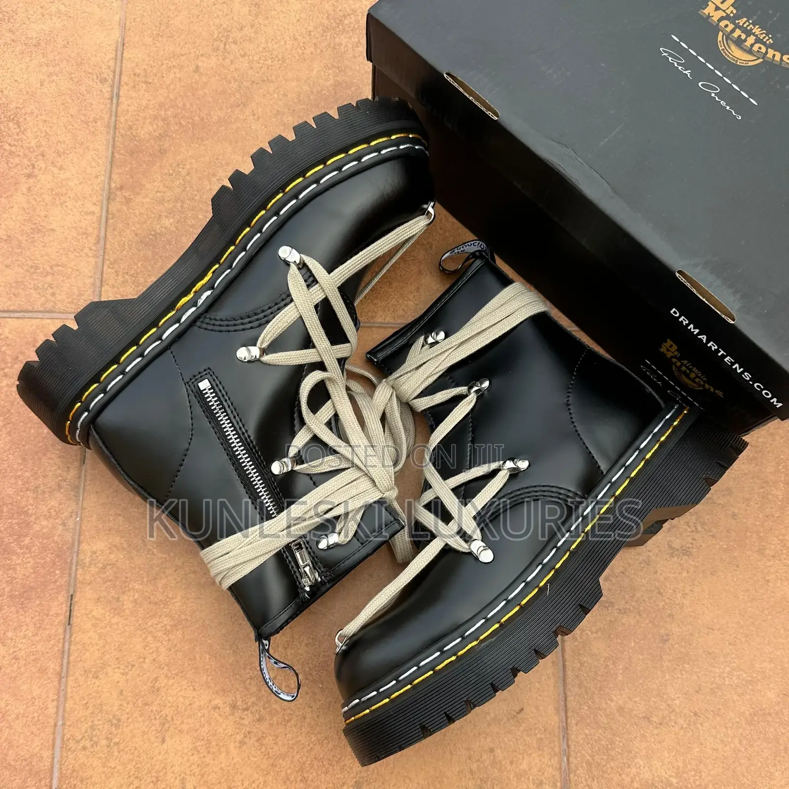 Original Rick Owens X Dr. Martens 1460 Quad Boot Collection