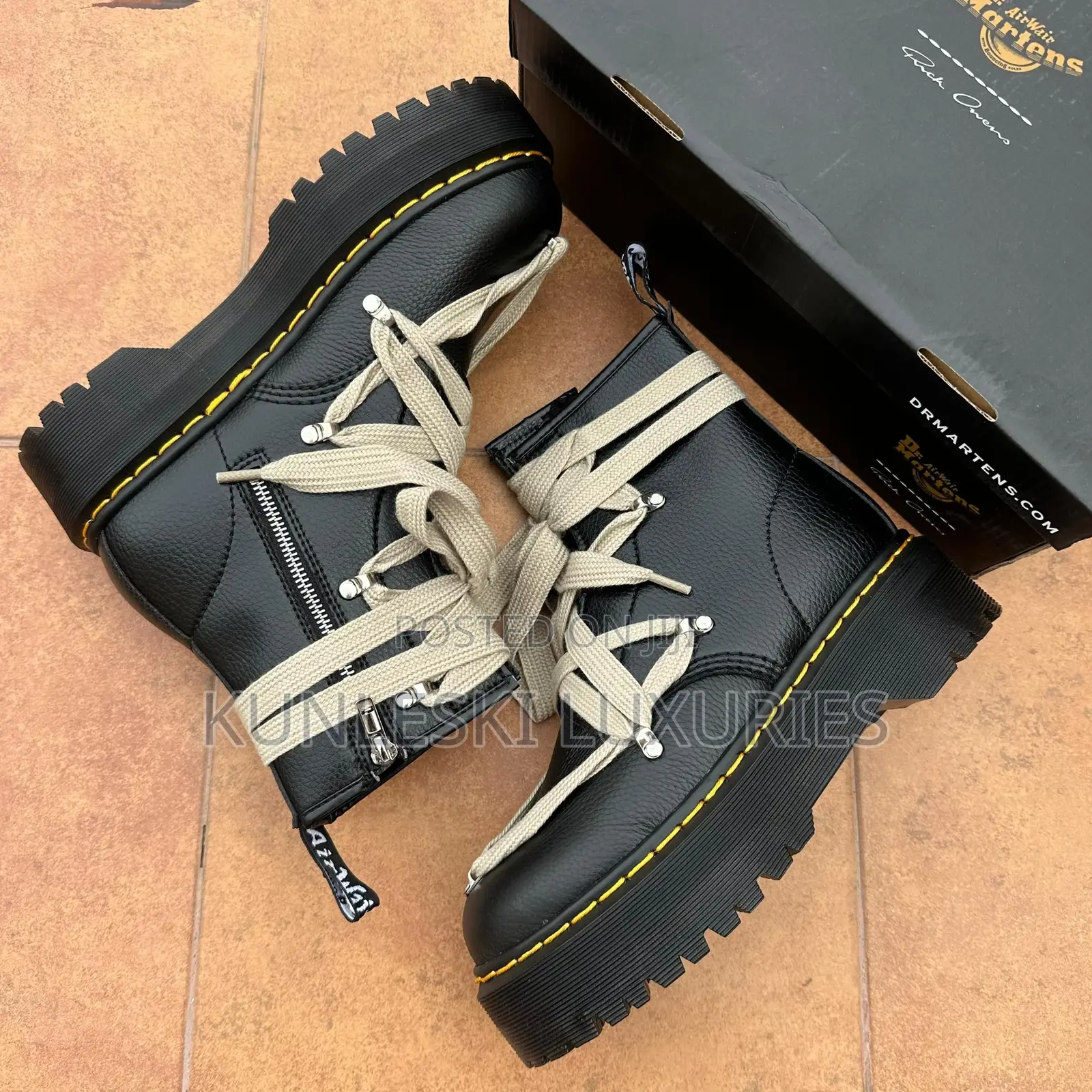 Original Rick Owens X Dr. Martens 1460 Quad Boot Collection