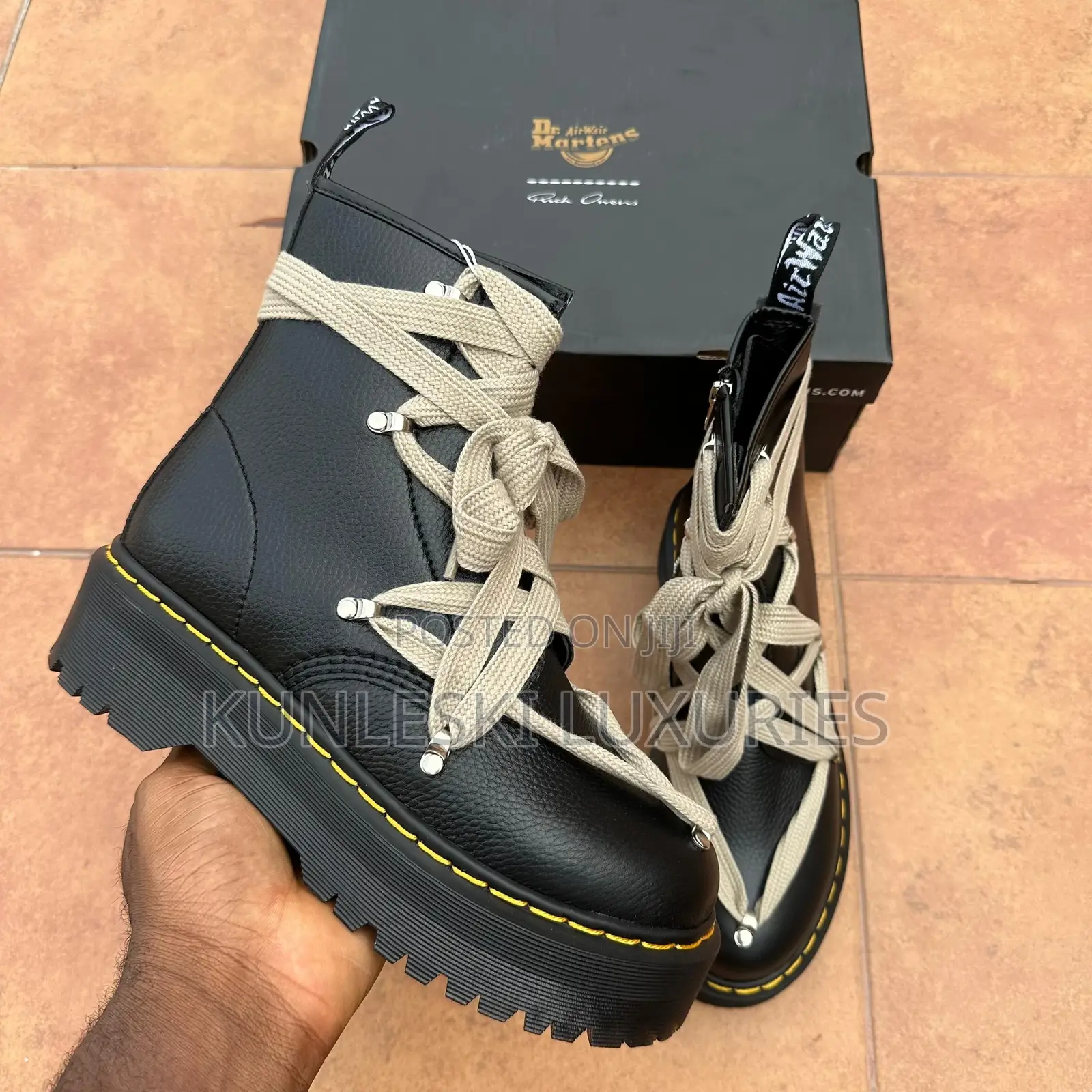 Original Rick Owens X Dr. Martens 1460 Quad Boot Collection