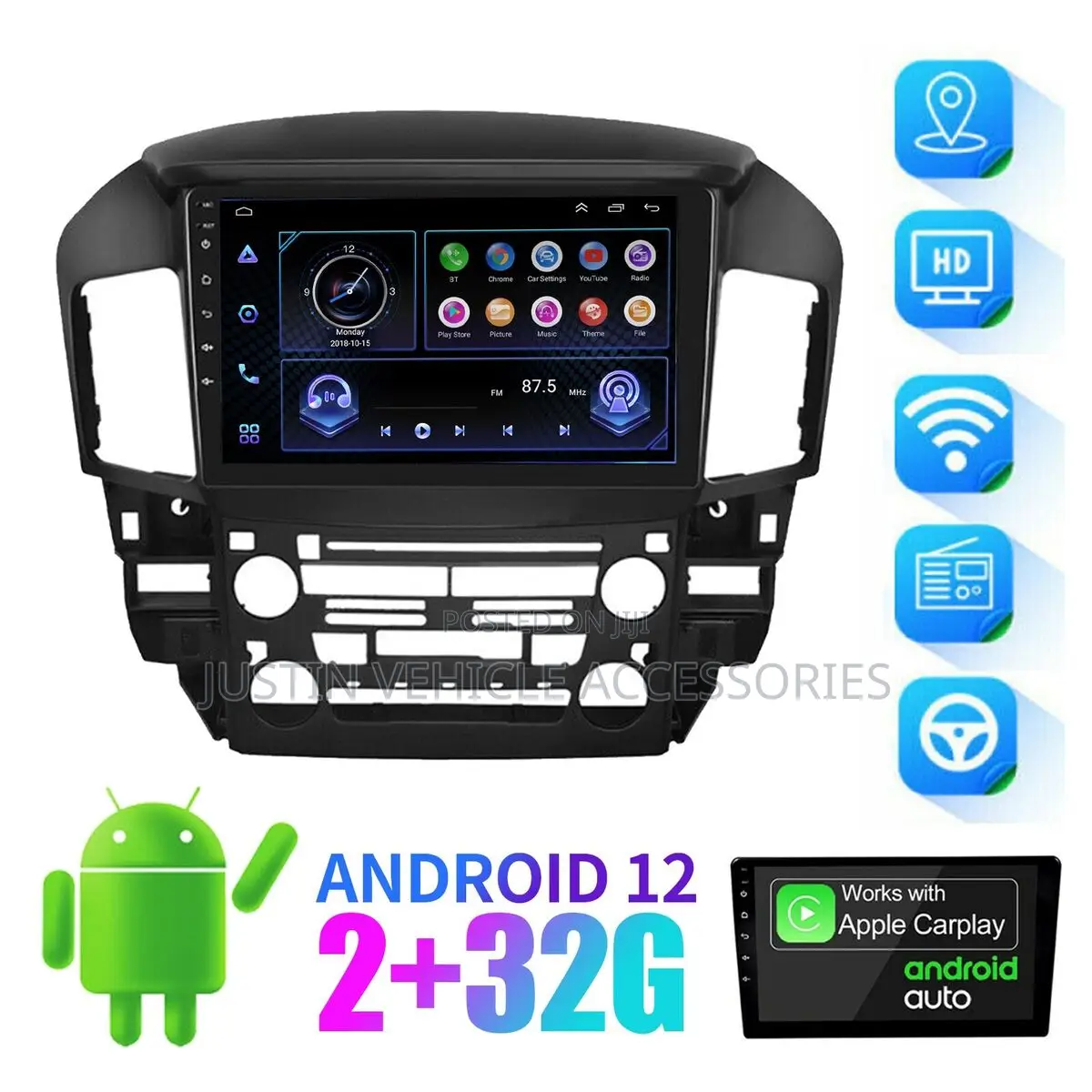 Rx 300 Android Player With Carplay and Reverse Camera