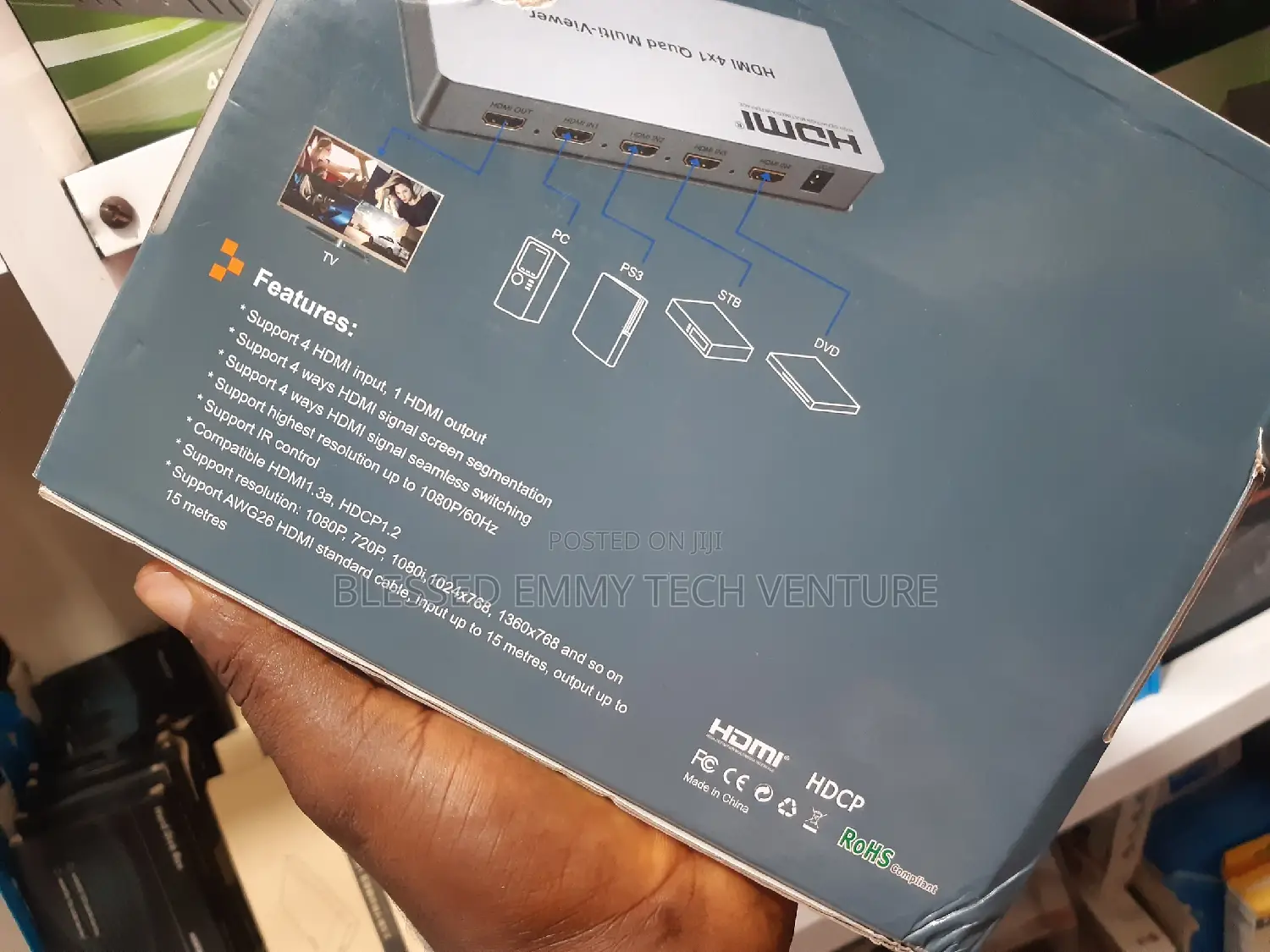 4x1 Hdmi Multi-Viewer Hdmi Quad Screen Real Time Multiviewer