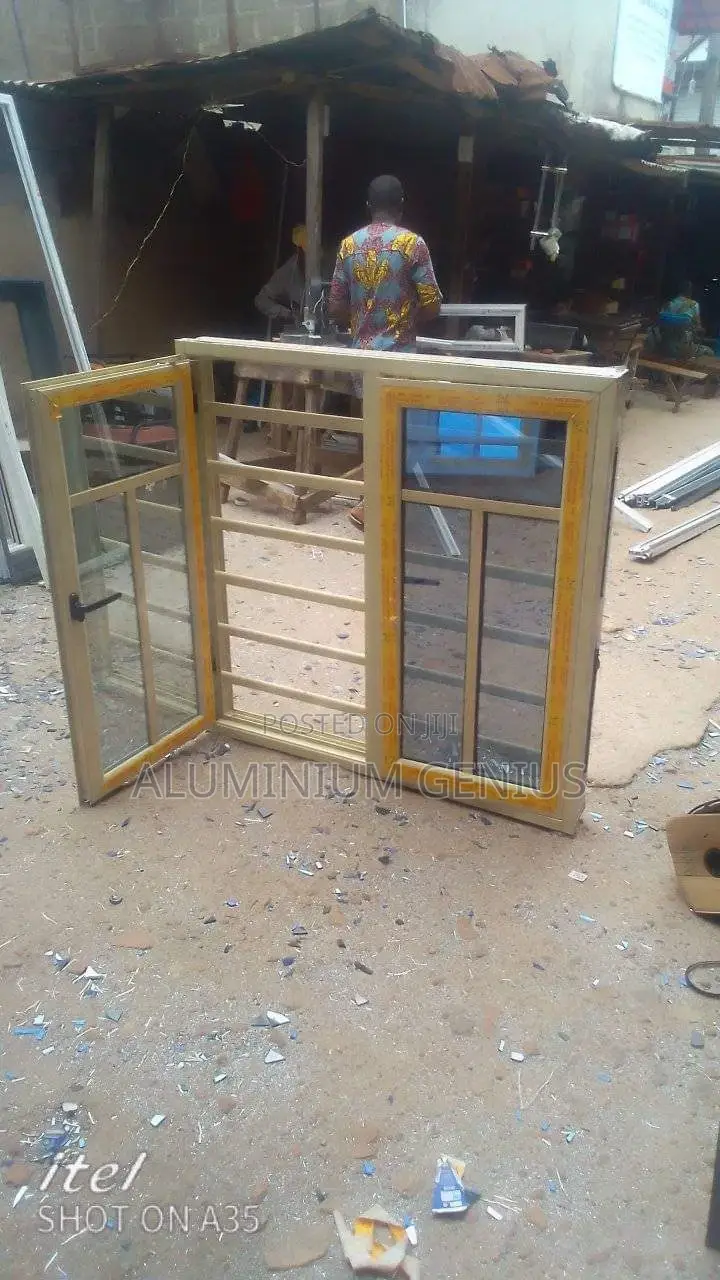 Cream Colour Casement Window With Burglary and Bet