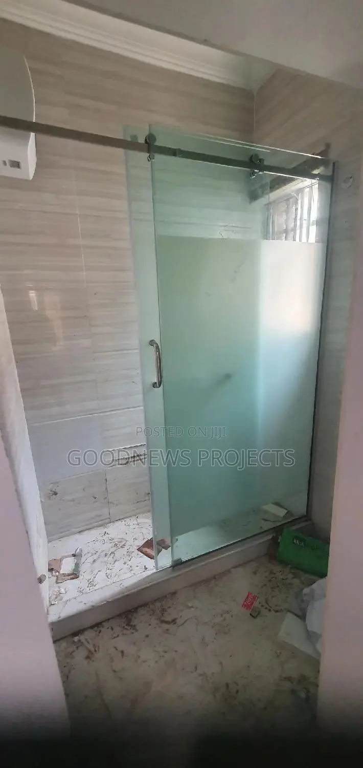 Frameless Sliding Shower Frosted Glass