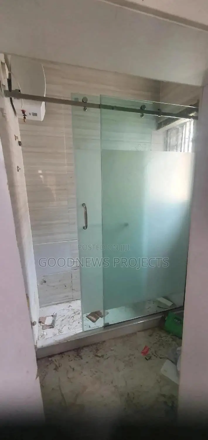 Frameless Sliding Shower Frosted Glass