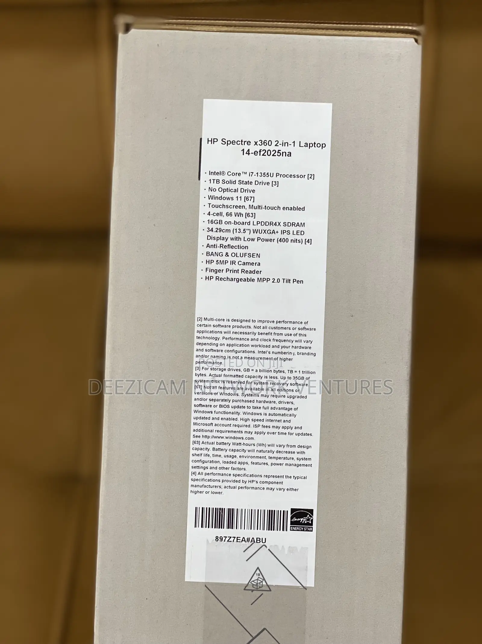New Laptop HP Spectre 14 16GB Intel Core I7 SSD 1T