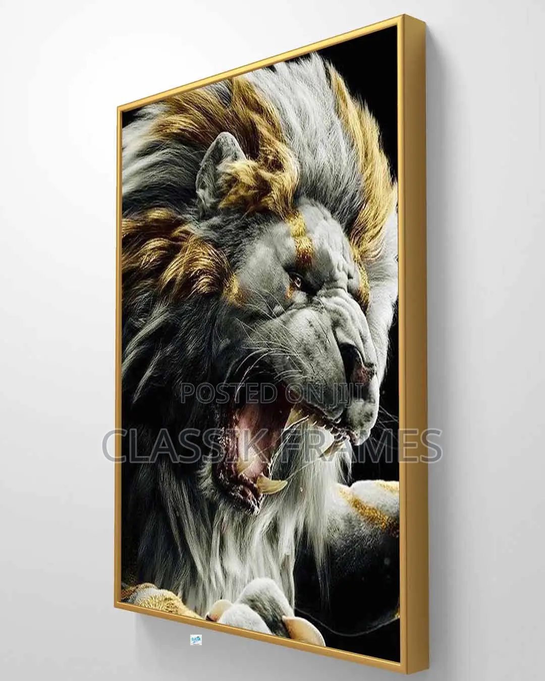 Hd Framed Canvas Face Painting/ Lion Face