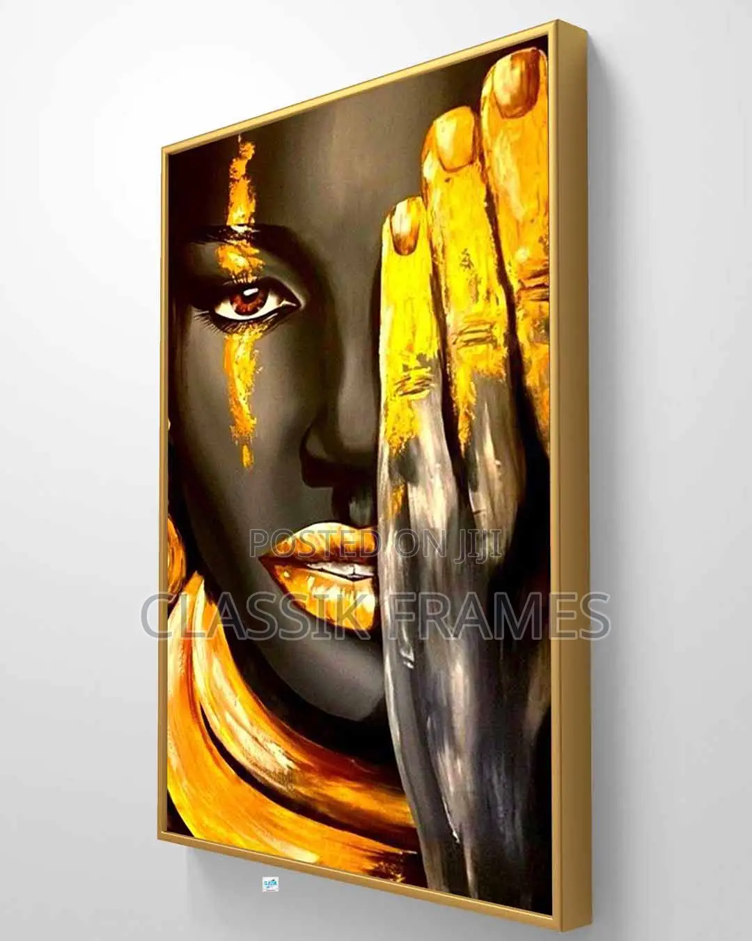 Hd Framed Canvas Face Painting/ Lion Face