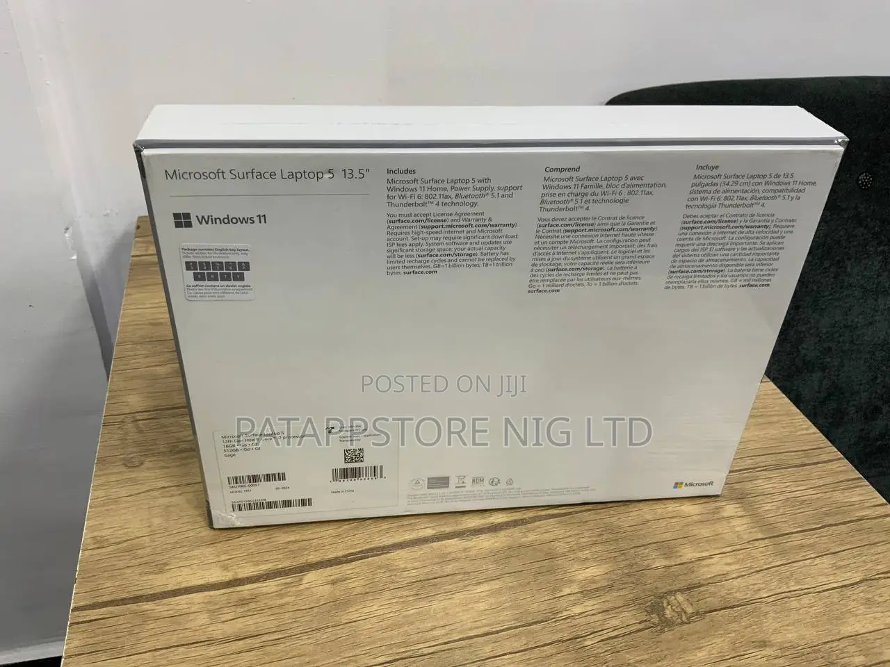 New Laptop Microsoft Surface Laptop 5 16GB Intel Core i7 SSD 16 GB