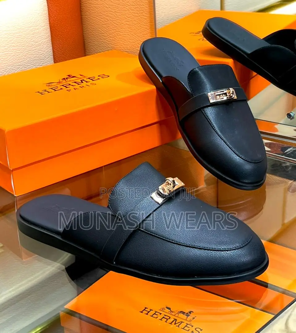 Luxury Hermes Half Shoe
