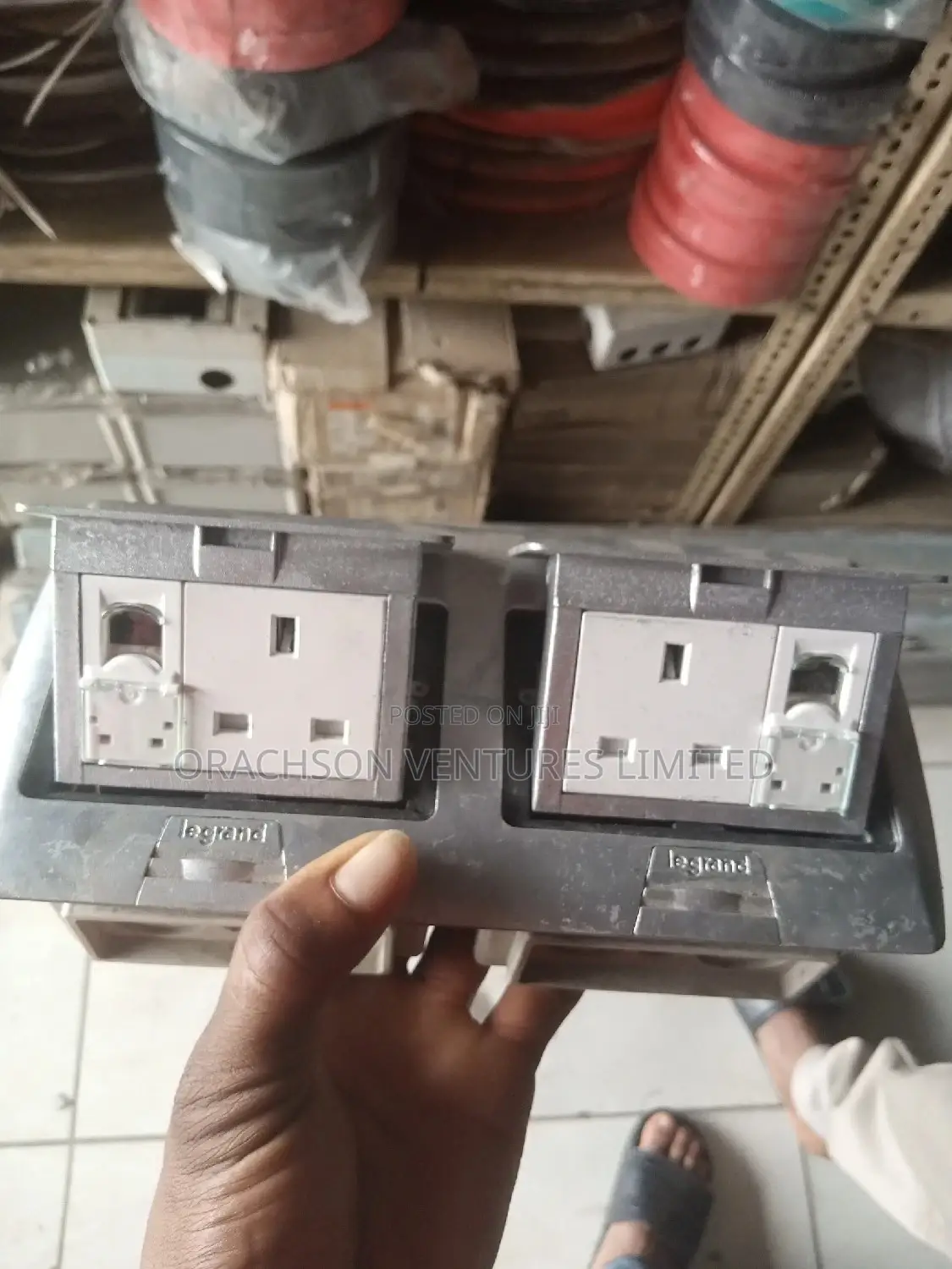Double Floor Socket Coral