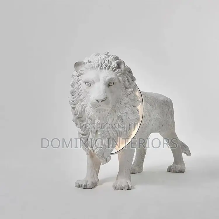 Lion Sculpture Floor Lamp
