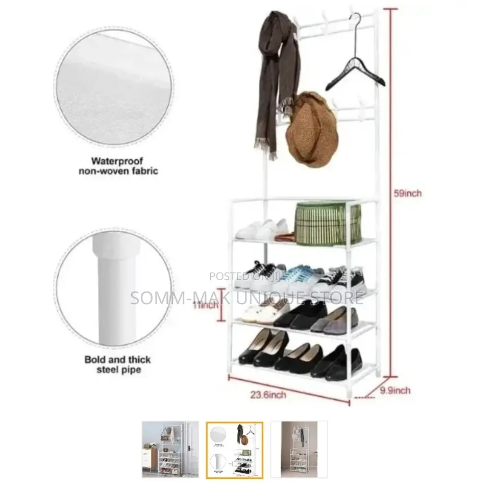 Hat Rack Strong Load-bearing Bedroom Hanger Shoe Cabinet