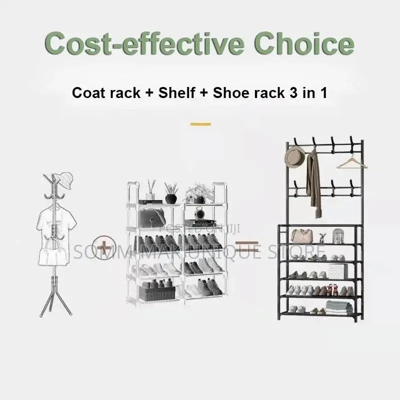 Hat Rack Strong Load-bearing Bedroom Hanger Shoe Cabinet