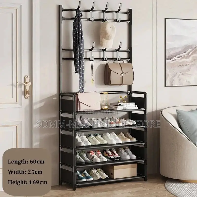 Hat Rack Strong Load-bearing Bedroom Hanger Shoe Cabinet