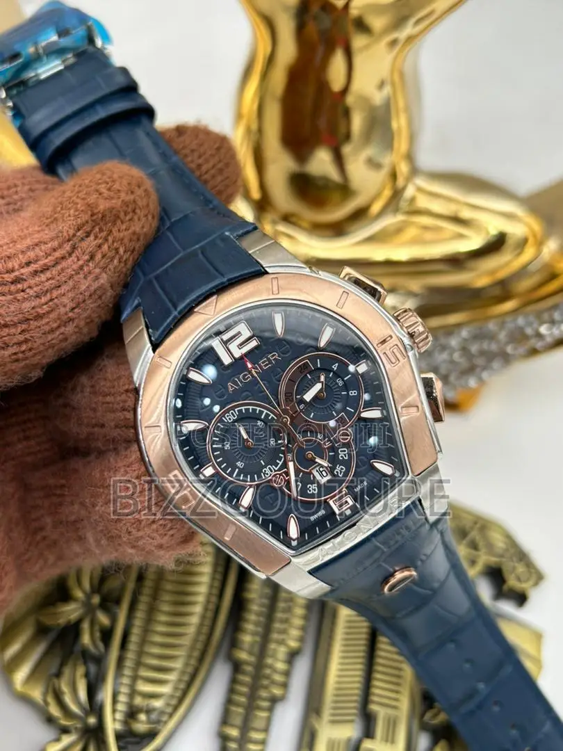 Original Aigner Leather Strap Watch Available in Store