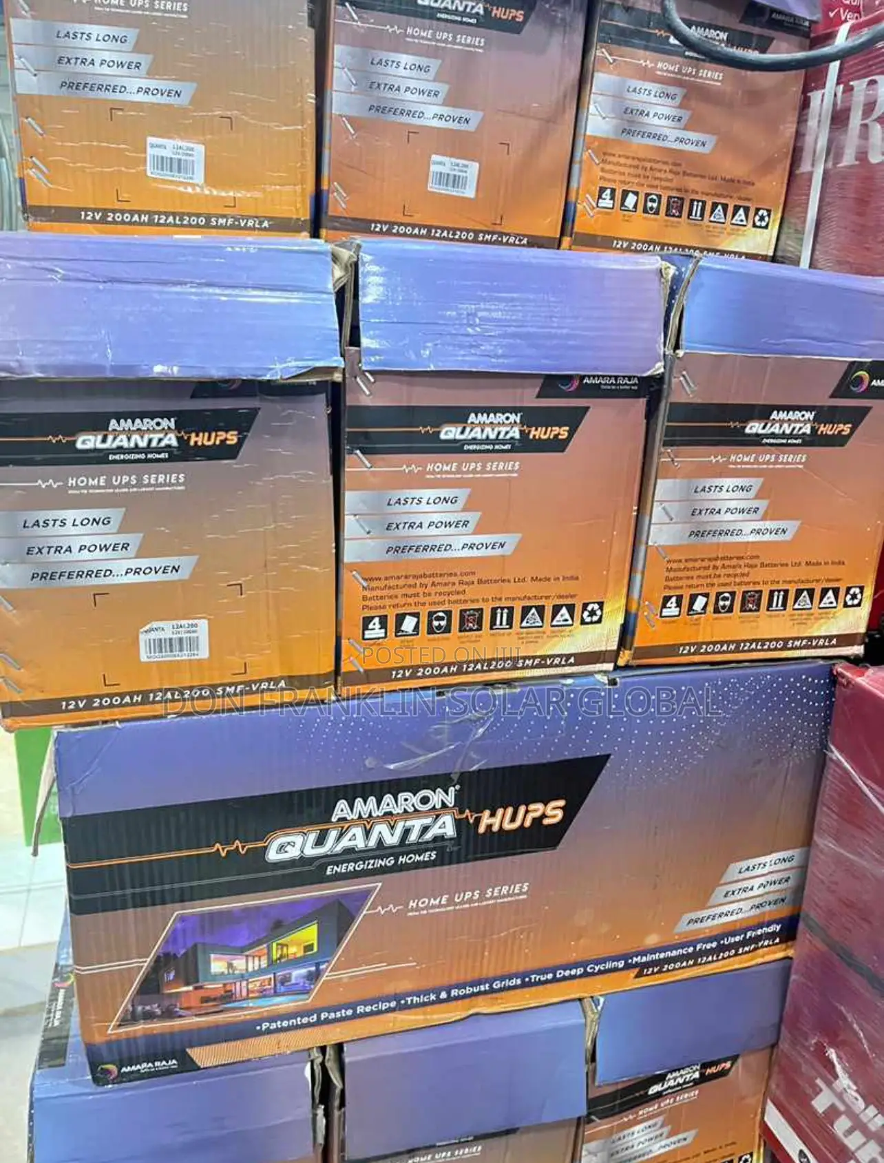 200ah Amaron Quanta Solar Inverter Battery