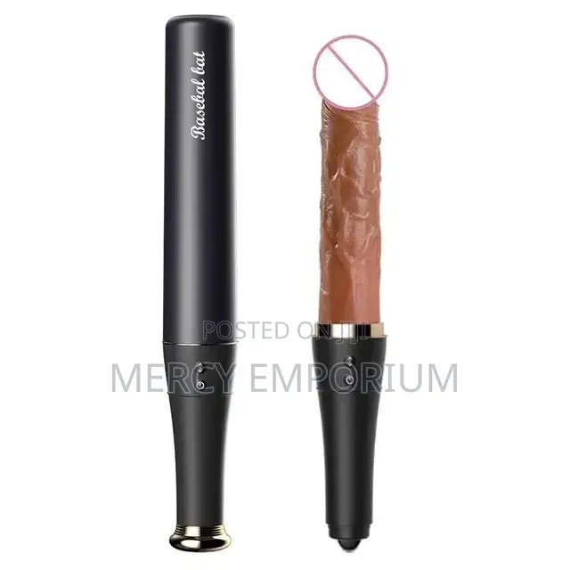 2in1 Dildo Vibrator Baseball Bat Shaped. Thrusting, Heating