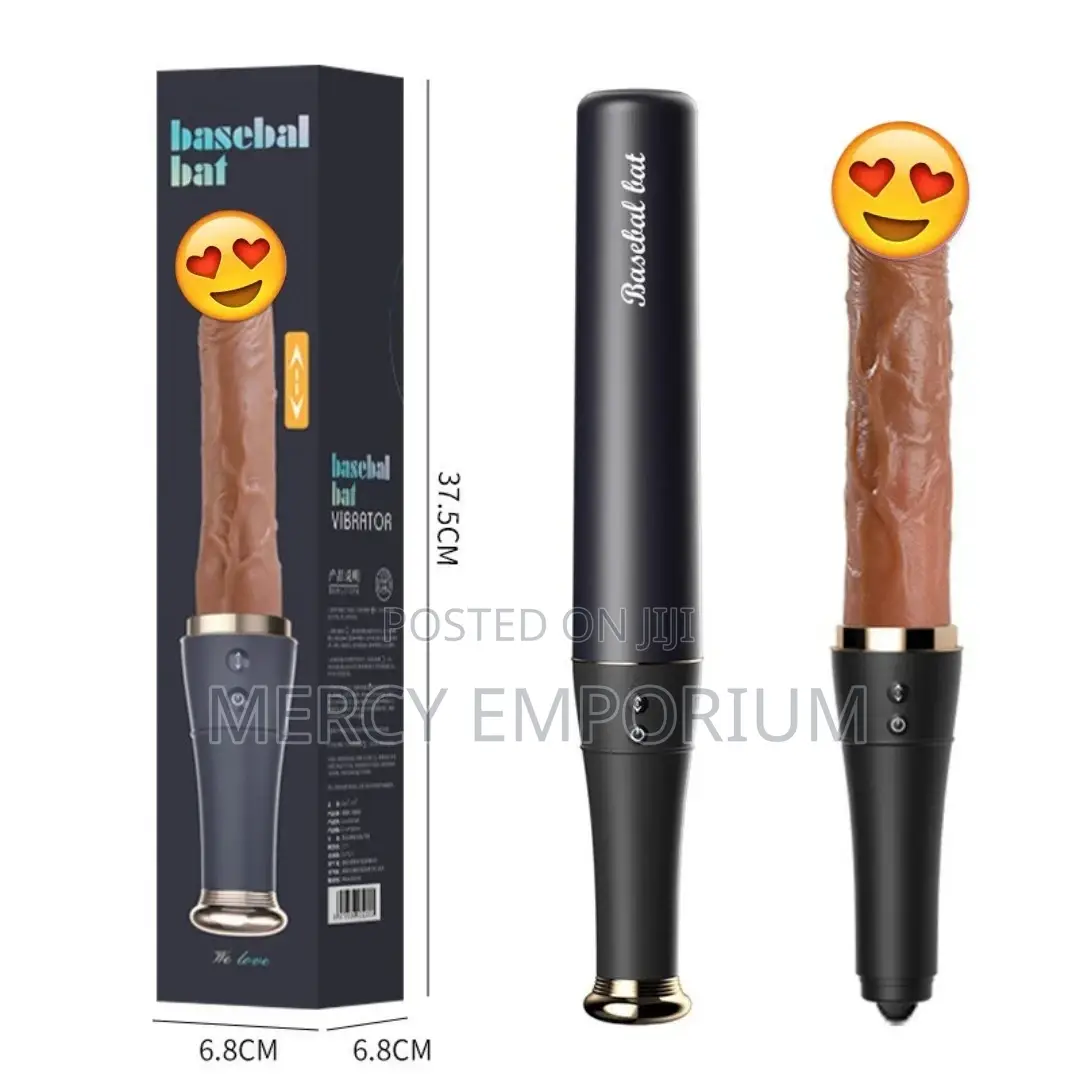2in1 Dildo Vibrator Baseball Bat Shaped. Thrusting, Heating