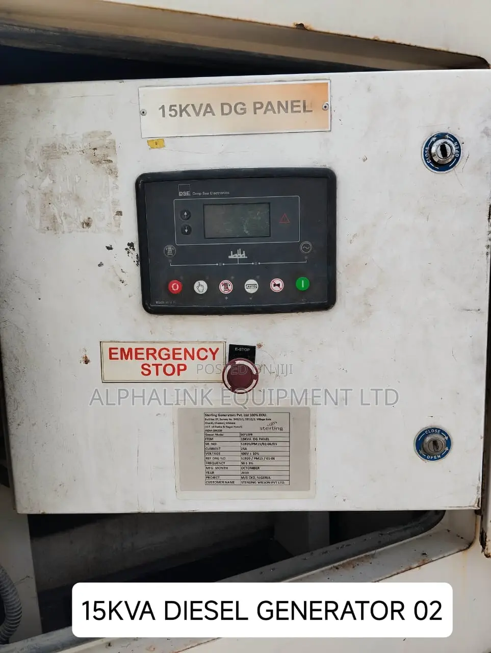 Uses Perkins Diesel Generators 15kva to 45kva