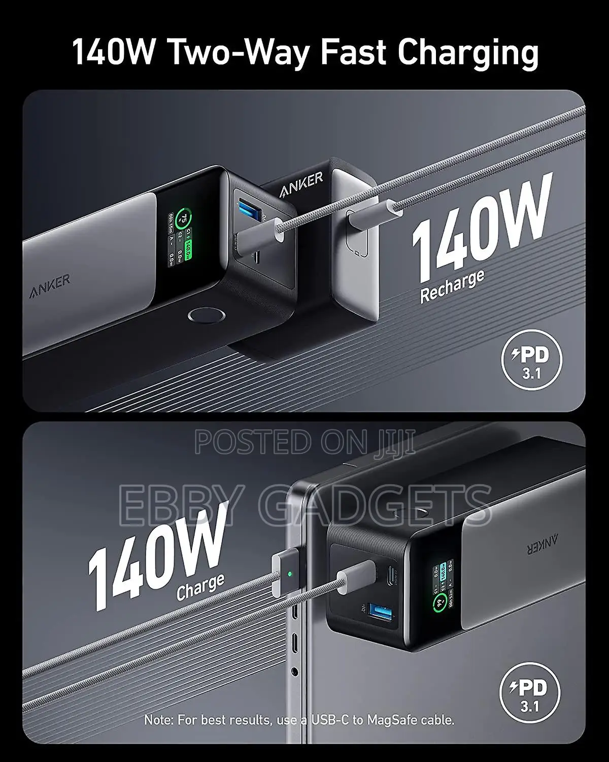 Anker 737 Power Bank (Powercore ) High Capacity 24000mah