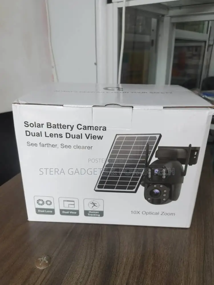 Dual Lens 4G PTZ Solar Camera With 10x Zoom