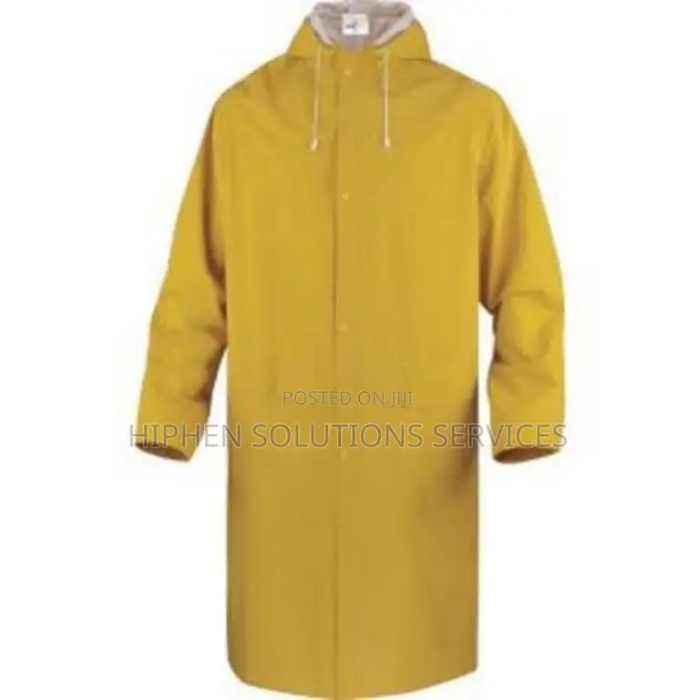 Yellow Pvc/Poly Ranchers Style Rain Jacket
