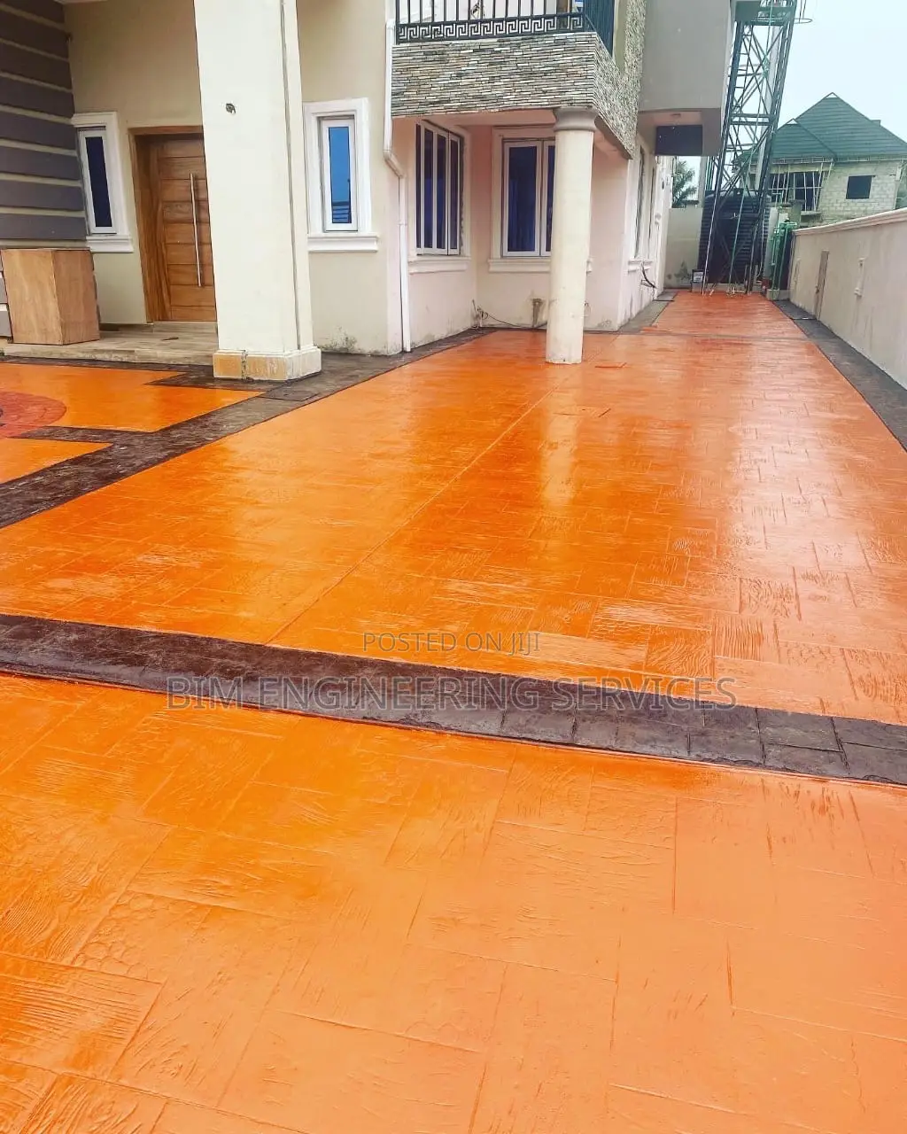 Terracotta Colour Hardener Acrylic Polish Flooring Painting