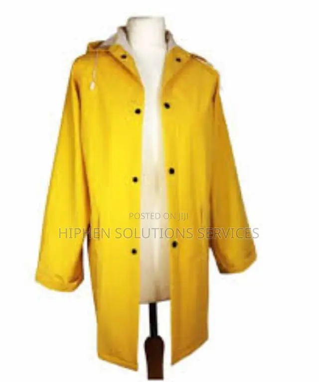Unisex-adult Raincoat With Removable Hood (Yellow, Xxx-large