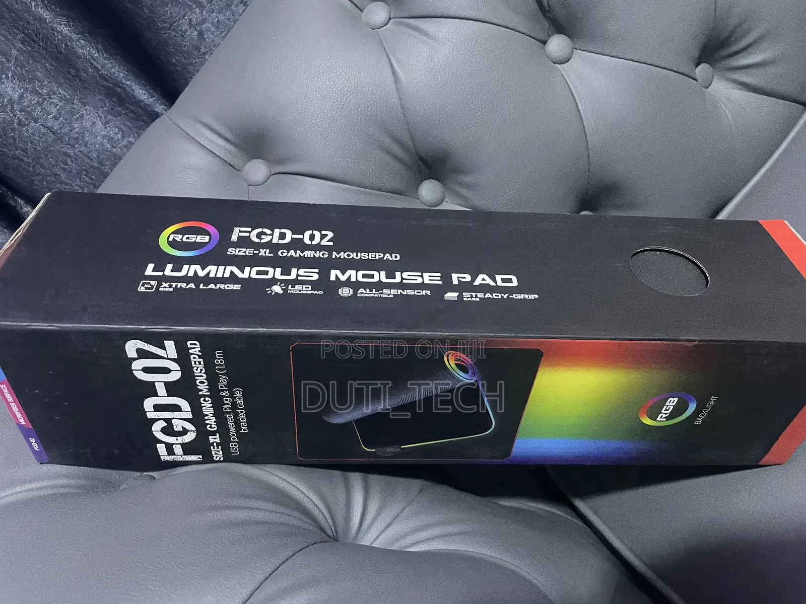 Luminous RGB Gaming Mouse Pad (1.8m Braided Cable)