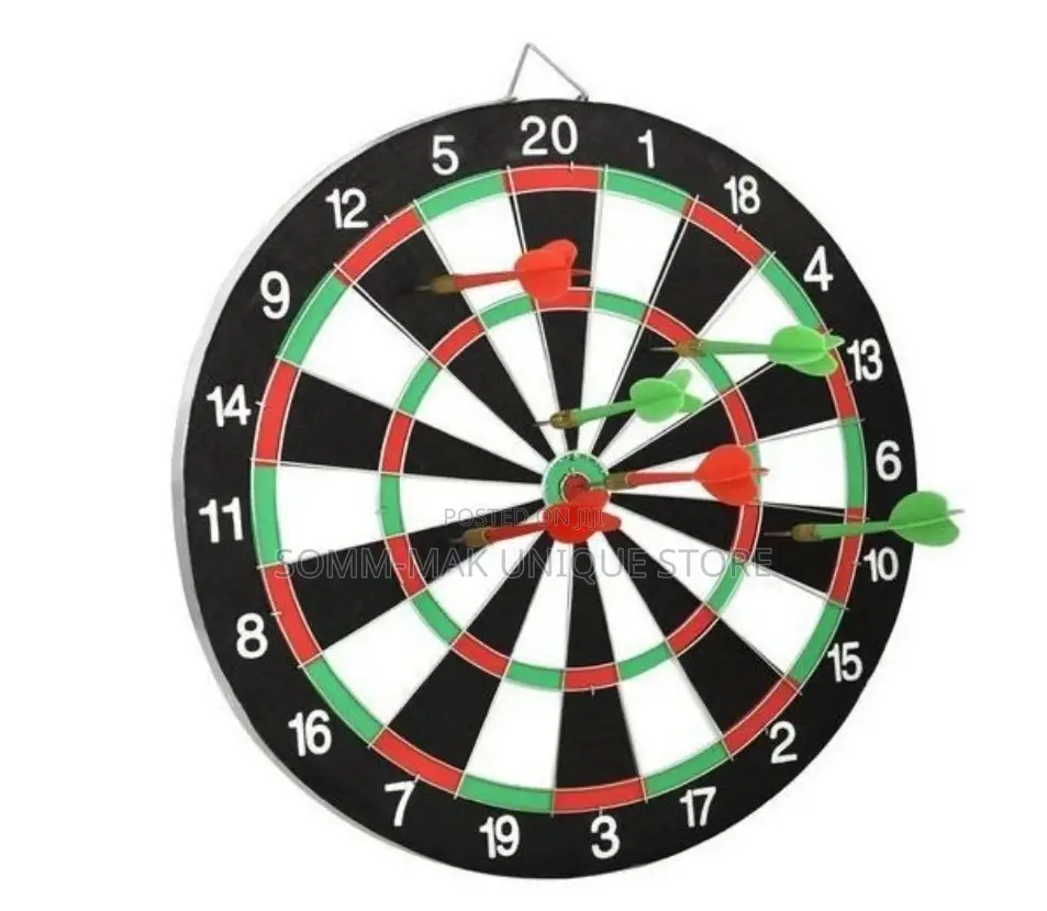 Flocked Dart Board Game With Dart 6 Arrows