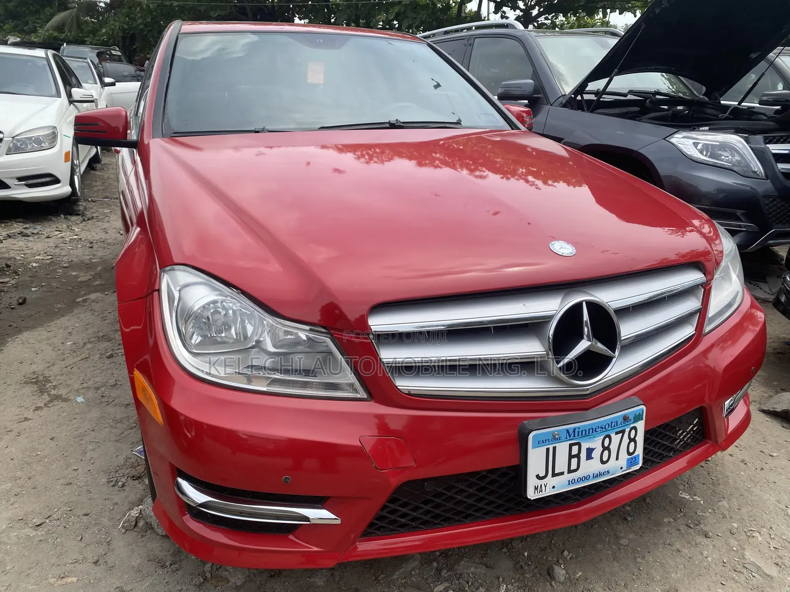 Mercedes-Benz C350 2013 Red