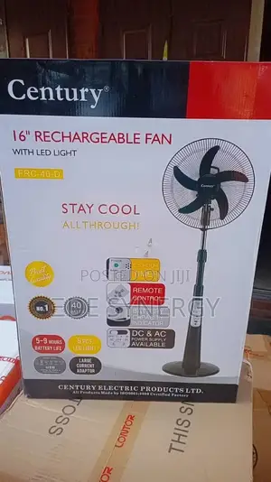 18" Century Rechargeable Fan, Best Price, Swift Delivery
