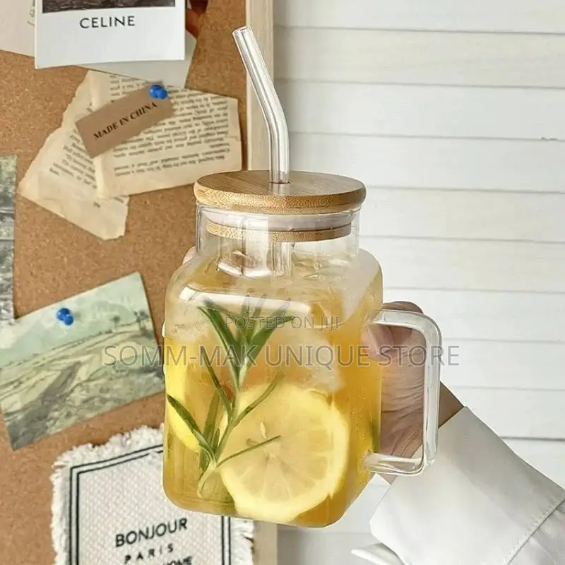 620ml Large Capacity Straw Cups Creative Coffee Cup
