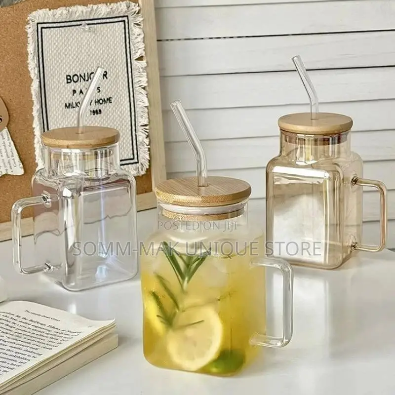 620ml Large Capacity Straw Cups Creative Coffee Cup