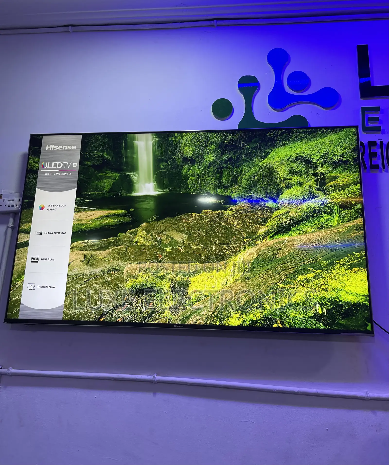 65 Inch Made In Europe Hisense ULED Frameless Smart Tv