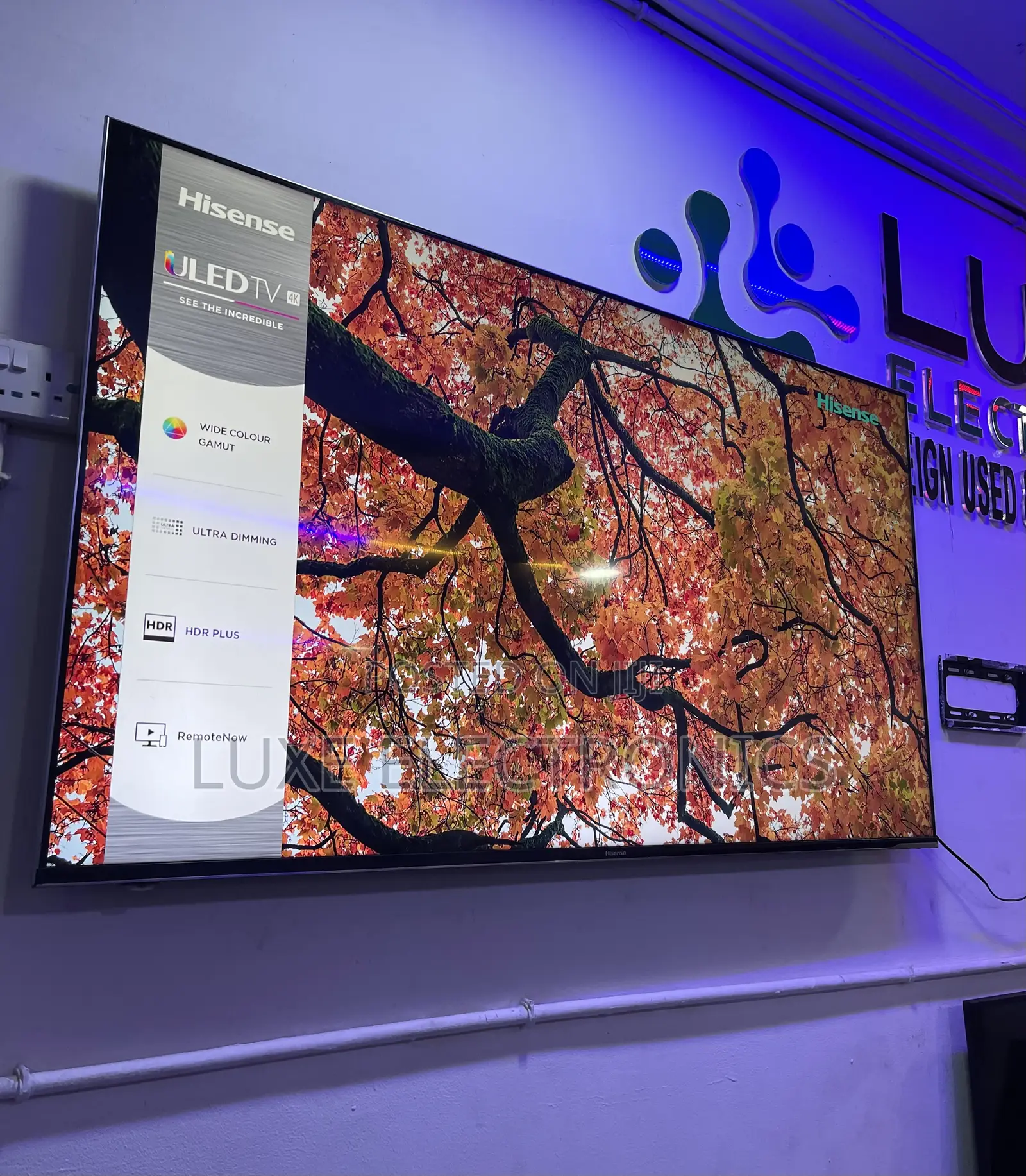 65 Inch Made In Europe Hisense ULED Frameless Smart Tv