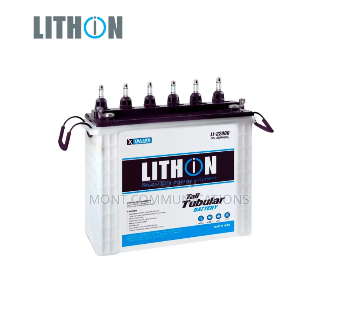 Lithion Tubular Battery 220AH 12v