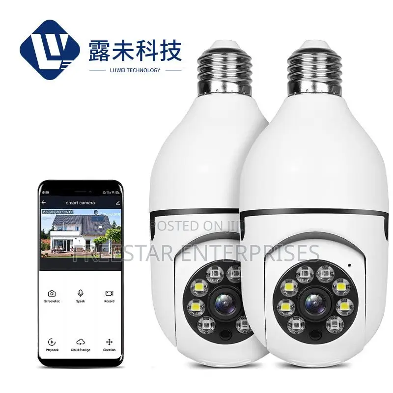 CCTV Camera. WIFI Panoroma Camera. Lamp Holder CCTV Camera.
