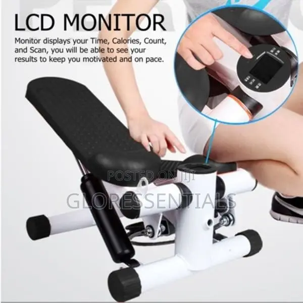 Mini Stepper With Resistant Band Nd LCD Display