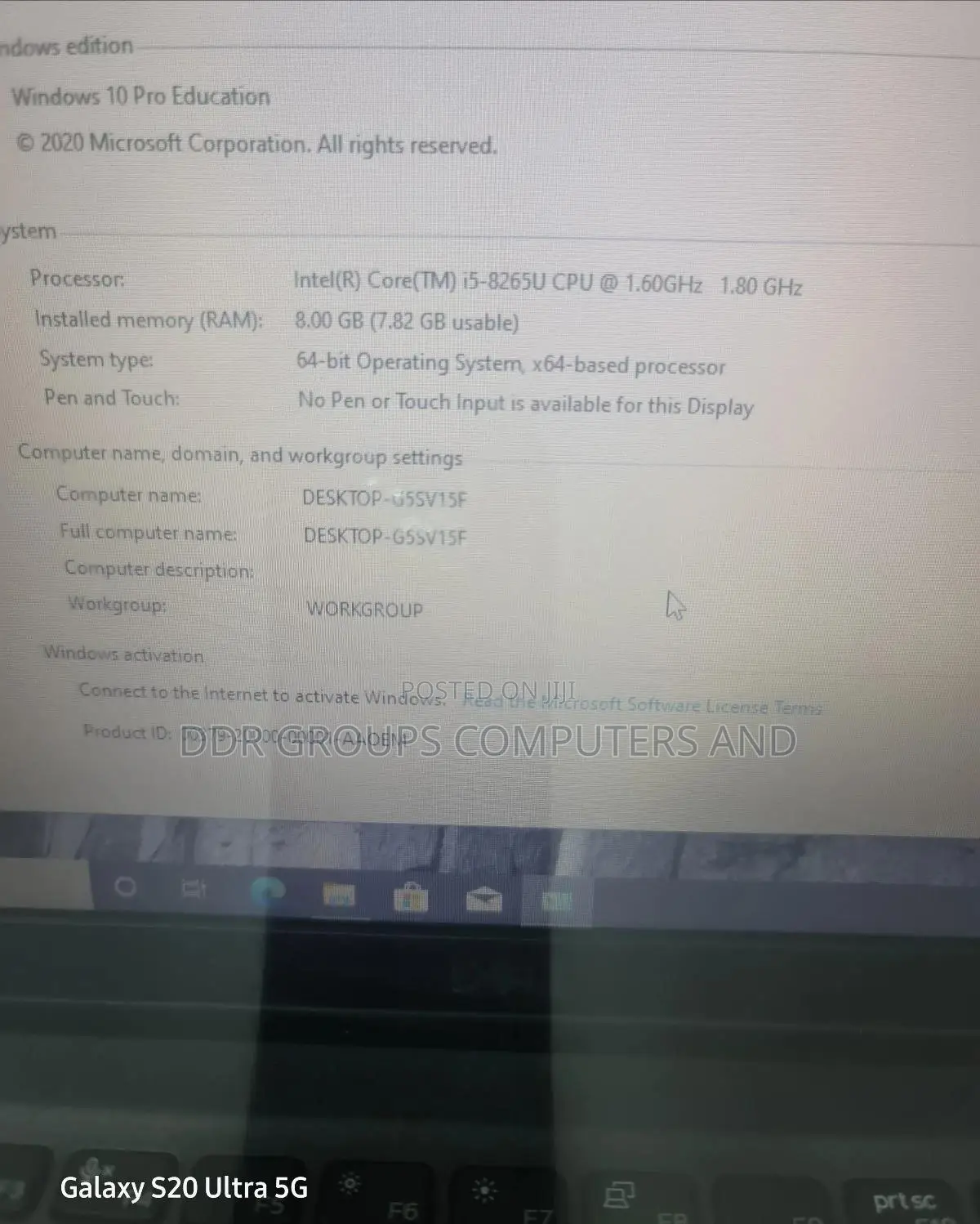 Laptop Dell Latitude 5300 8GB Intel Core I5 SSD 256GB
