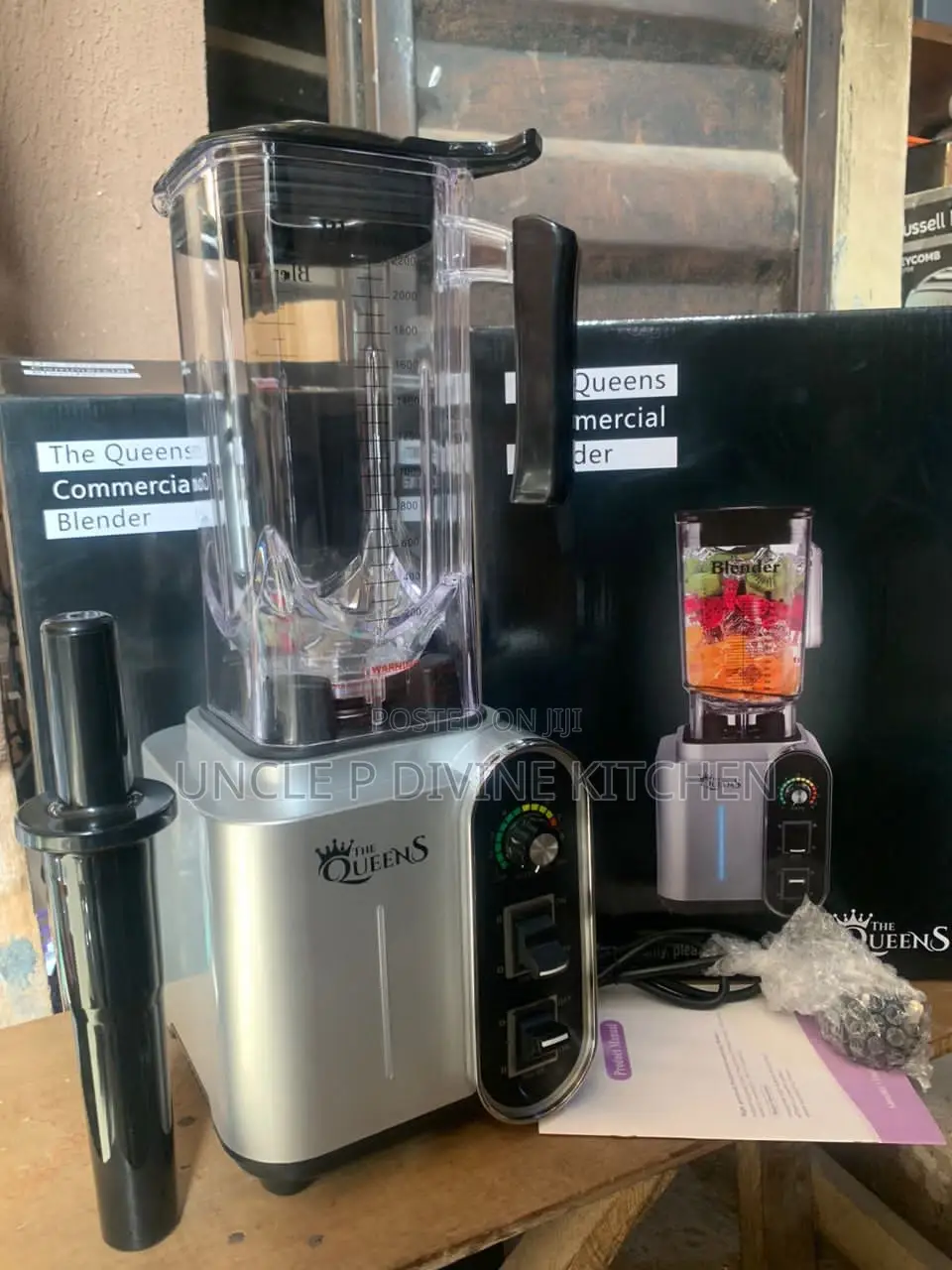 Queens Commercial Heavy Duty Blender 2200w, and 2.2L Cup.
