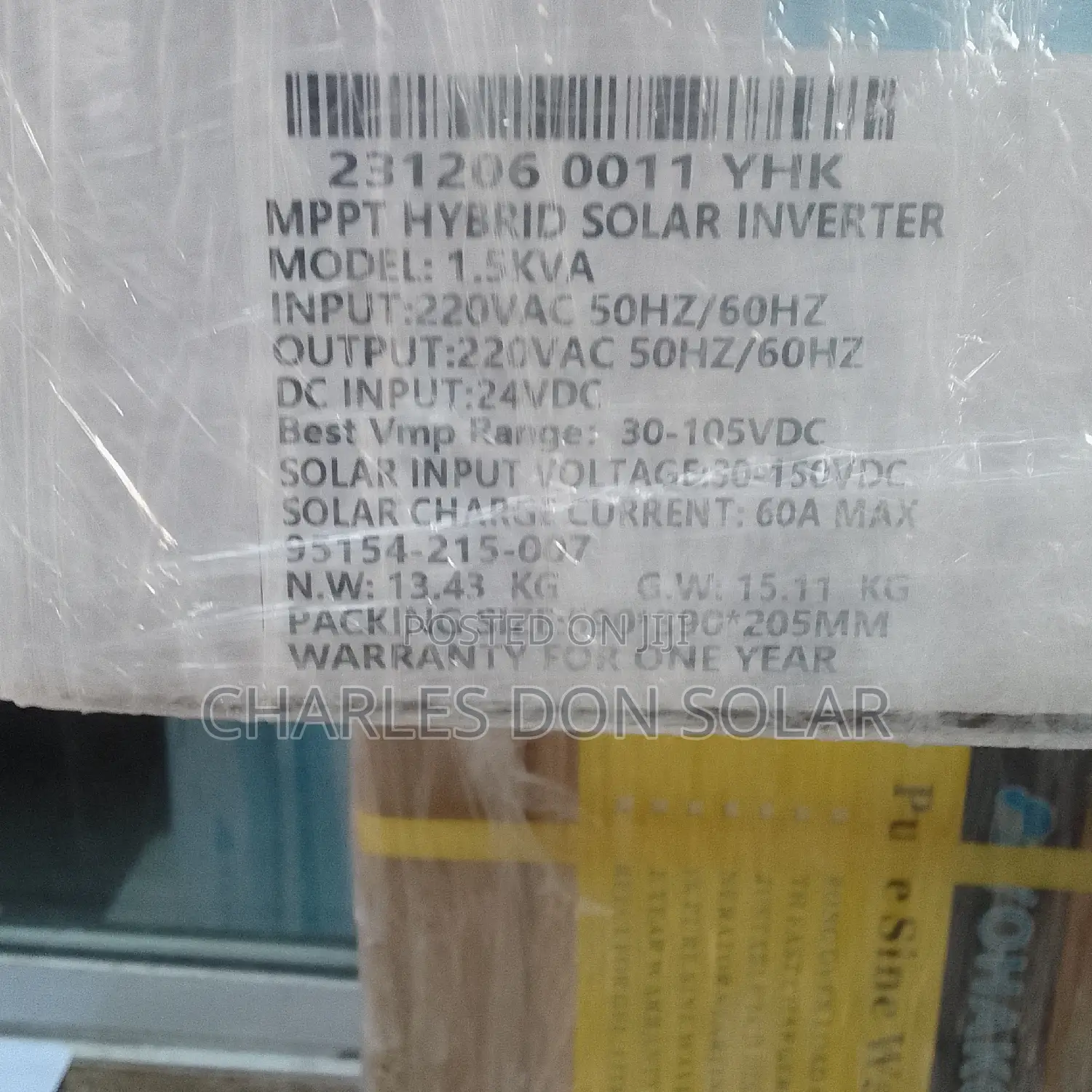 Yohako Inverter 1.5kva 24
