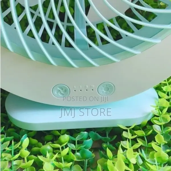 Kamisafe Multi-Functional Rechargeable Table Fan With Light
