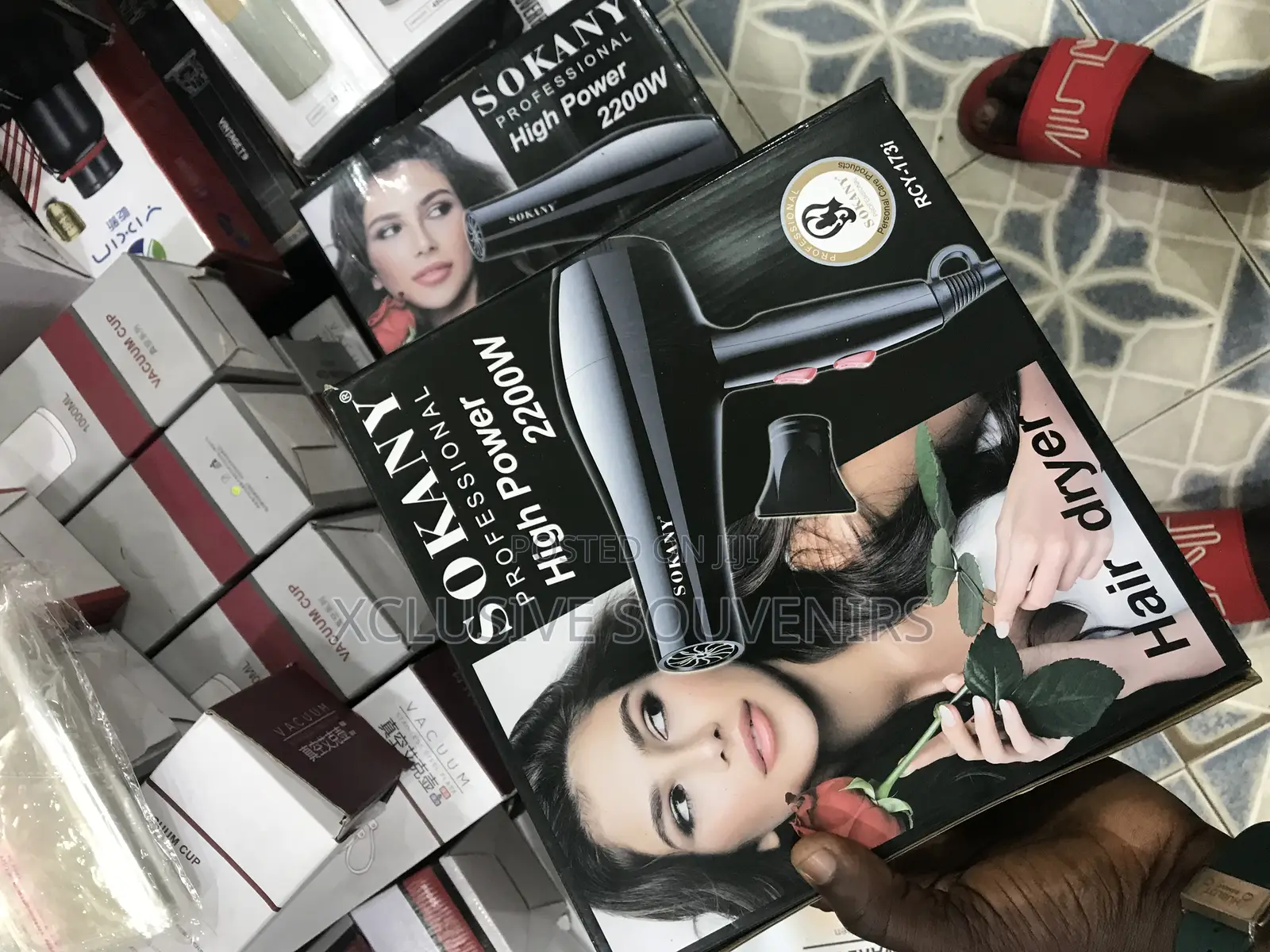Professional Ionic Salon Hair Dryer, Fast Drying With Nozzel
