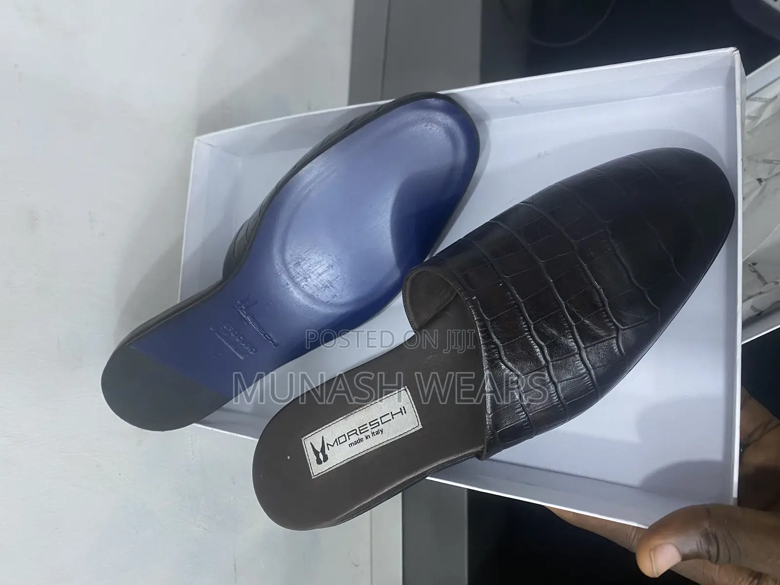 Italian Moreschi Leather Half Shoe