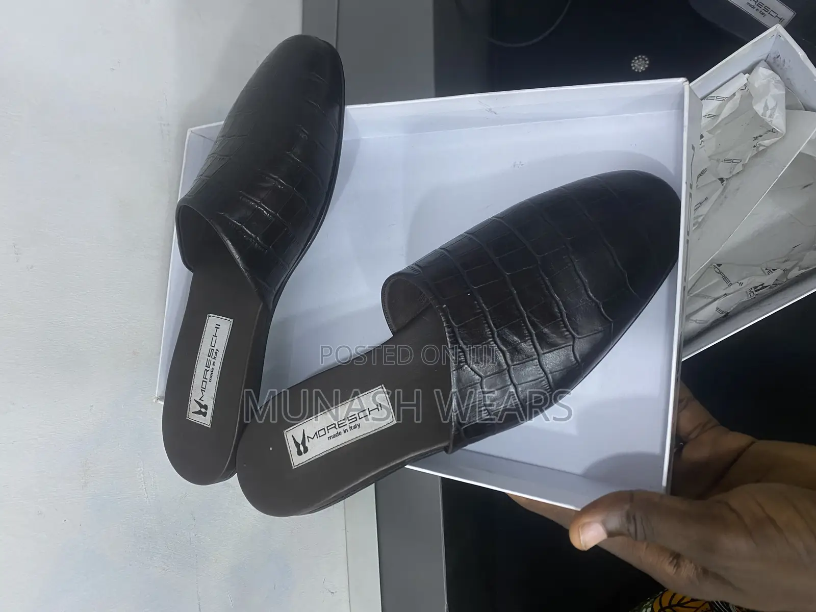 Italian Moreschi Leather Half Shoe