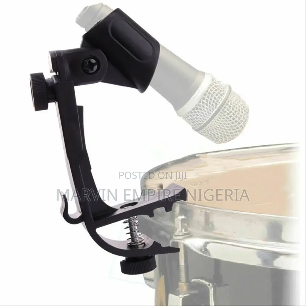 Portable Clip on Drum Rim Mic Clamp Holder