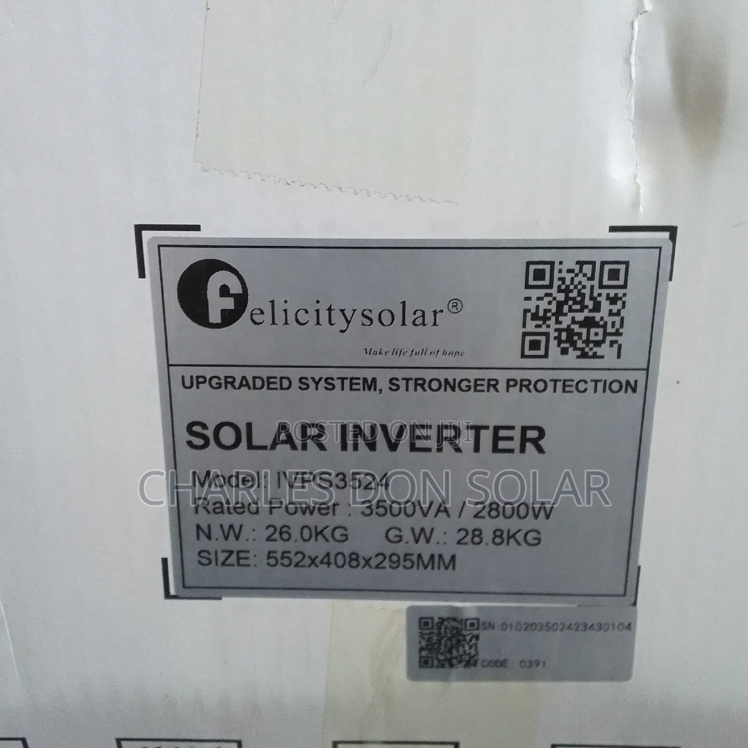 Felicity Inverter 3.5ka