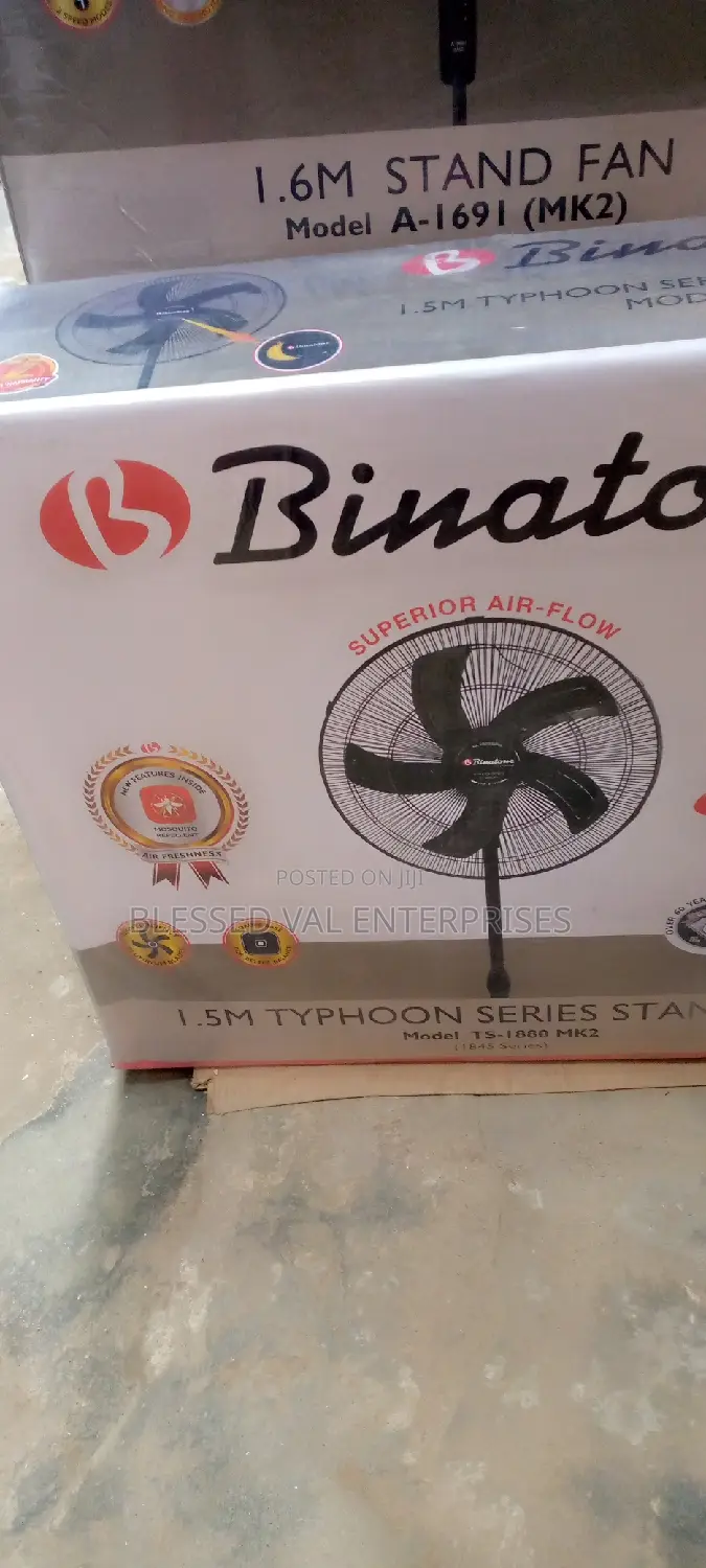 18 INCHES Binatone 1 5M Typhoon Stand Fan